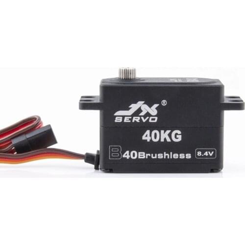 JX B40 40Kg 8.4V Brushless RC Servo Low Profile Large Torque Servo Digital Metal Gear HV Servo for 1/8 1/10 RC Car Model Parts