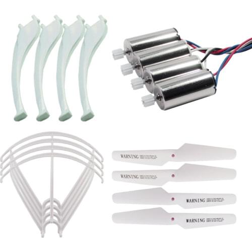16PCS Spare Part Set for SYMA X5SW X5SC Propeller Blade Protection Frame Landing Gear Front and Rear Motor RC Drone Accessory