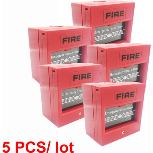 Red Color Emergency Door Release Switches Glass Break Alarm Button Fire Alarm Exit Release Switch