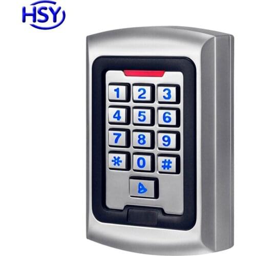 Metal Case IP68 Waterproof Keypad Reader RFID 125Khz EM ID or 13.56Mhz HF IC MF Card Readers Use for Access Control System