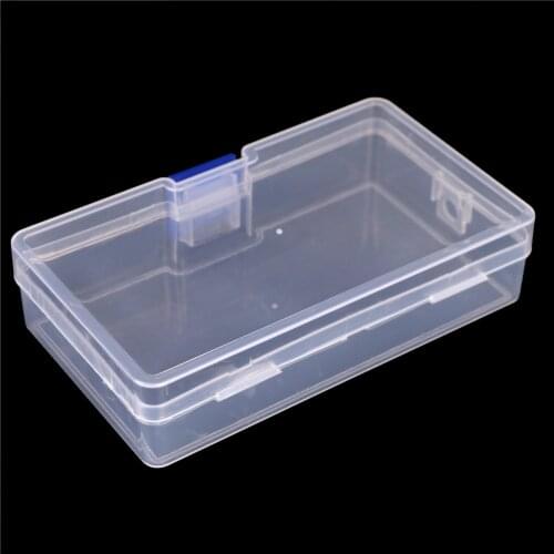 Mini Jewelry Necklace Storage Container Durable Plastic Clear Transparent With Lid Collection Case Box Holder Craft Organizer