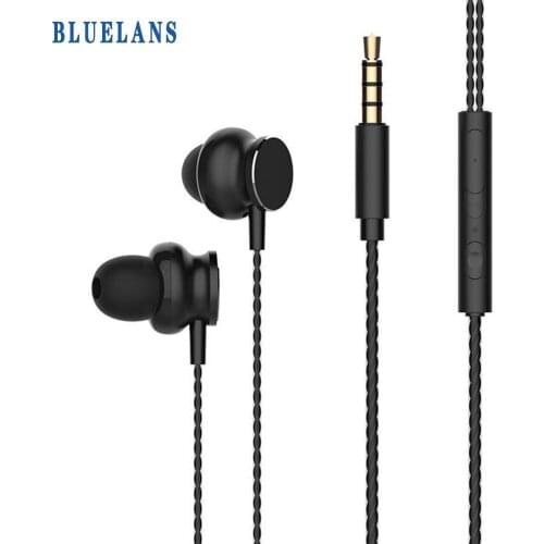 Mobile phone wire control metal in-ear game earphone high quality bass 3.5mm interface universal earphone compact and portable