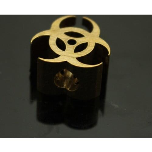 1PCS Prayer Beads Paracord Brass Knife Beads Outdoor EDC Tool Accessories Keychain Pendant