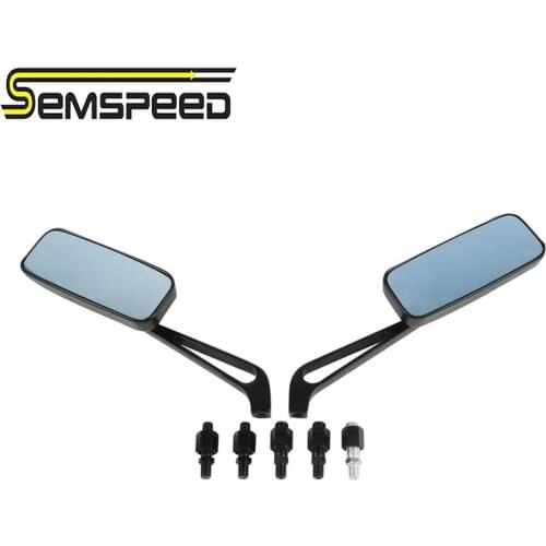 Motorcycle Rear View Side Mirrors Universal 8MM&10MM For Honda Kawasaki Suzuki Street Sport Bike Cruiser Chopper Touring Bikes