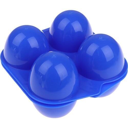 New 1pc Portable Kitchen Convenient Container Egg Storage Box Container Hiking Outdoor Camping Carrier For 4 Eggs Case Box