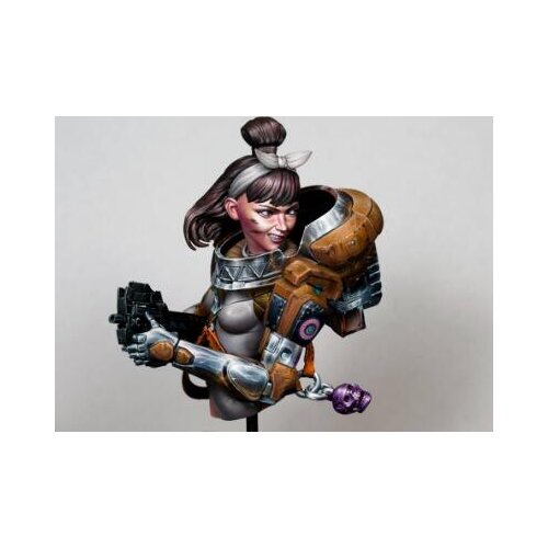 New Unassembled 1/10 ancient fantasy woman warrior bust Resin Figure Unpainted Model Kit