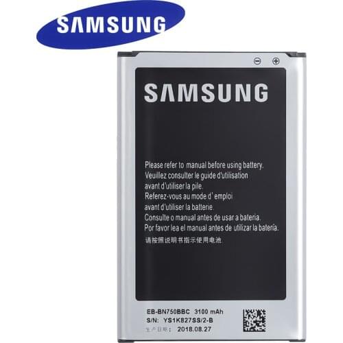 EB-BN750BBC Samsung Original Replacement Battery For Galaxy Note 3 Neo N750 N7508V SM-N7505 N7502 EB-BN750BBE 3100mAh with NFC