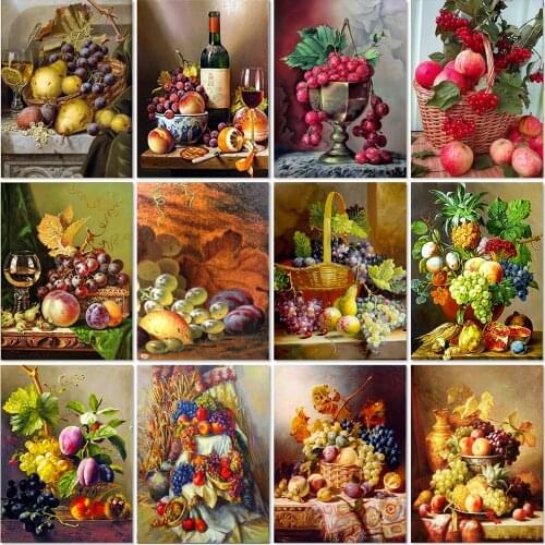 ZOOYA 5D DIY Diamond Painting Fruit Still Life Full Drill Diamond Embroidery Mosaic Sale Gift Decor Pictures Rhinestones RF1863