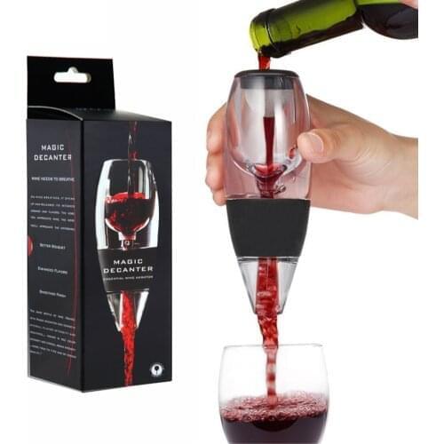 Portable Red Wine Decanter Aerator Bernoulli Air Magic Aerator Red White Wine Whisky Quick Decanter Equipment Bar Accessories