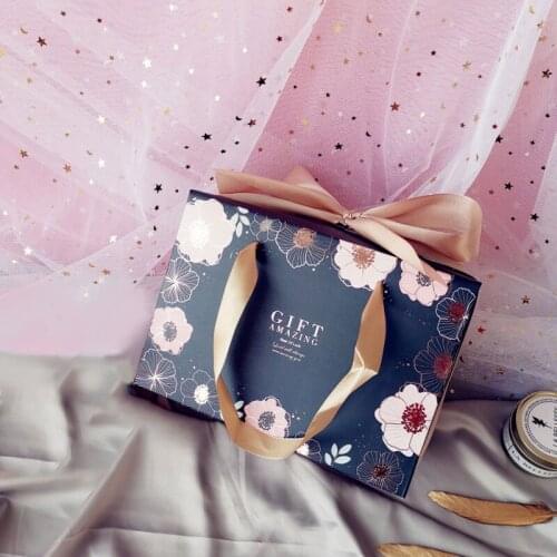 Luxury Portable Gift Box Cake Mousse Box Chocolate Dessert Packaging Box For Baby Shower Birthday Party Decorations