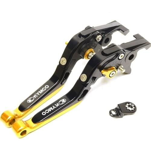 Brake Levers CNC Adjustable Brake Clutch Levers (With parking device) For KYMCO XCITING 250 300 500 400 DOWNTOWN 125/200/300/350