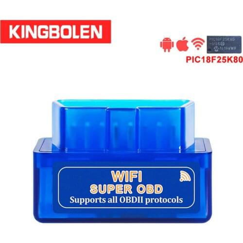 ELM327 WiFi Super Mini V1.5 Chip PIC18F25K80 OBD II Car Diagnostic Tool iOS/Android ELM 327 Wi-Fi OBD2 Code Reader