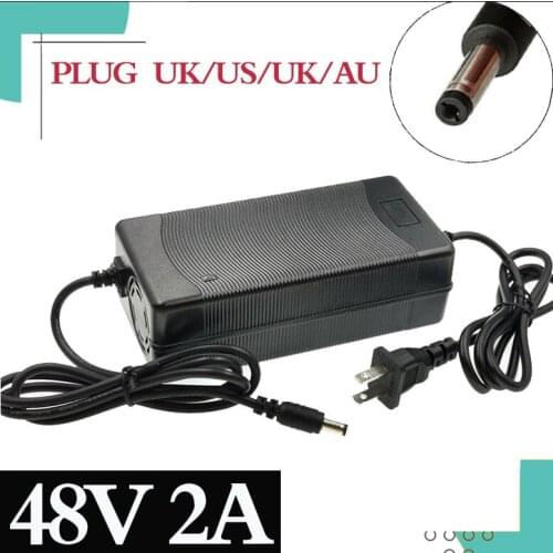 48V 2A Lead-acid Battery Charger for 57.6V pack e-bike Charger high quality Plug EU/US/UK/AU