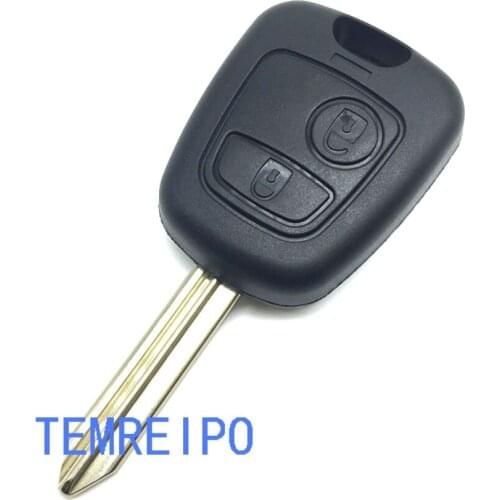 Replace Remote Key Car Key Blade Fob Case Replacement Shell Cover For Citroen C1 C2 C3 Pluriel C4 C5 for PEUGEOT Fob 2 BTN Cover