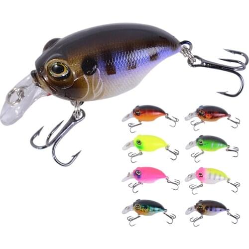 1pcs Crankbait Jerkbait Swim Hard Fishing Lures Wobbler Bait Bass Mini Minnow Crank Swimbait For Perch Pike Sea Powerbait Isca