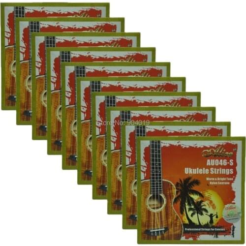 10Sets Alice Soprano Ukulele Strings Modified Clear Nylon AECG AU046S