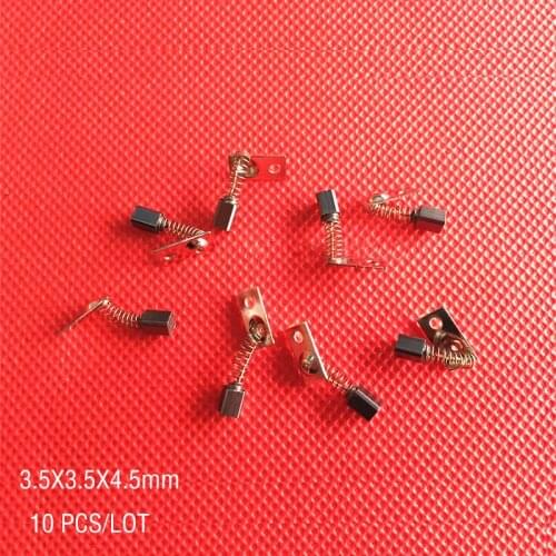 10PCS/LOT, 3.5X3.5X4.5mm Carbon Brushes For SAESHIN Korea 204 Grinding machine,Engraving machine,Electronic pen etc