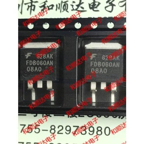 10pcs/lot FDB060AN08A0 Brand new original stock TO-263 75V 80A