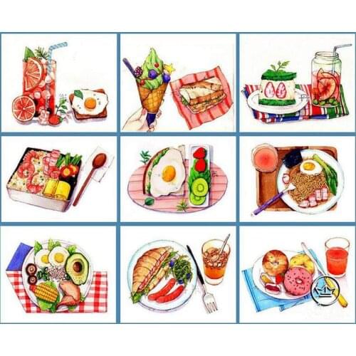 Food Watercolor Painting Paper Baohong Cotton 300g Professional Manuscript Draft Blank Coloring Watercolor Paper Art Supplies