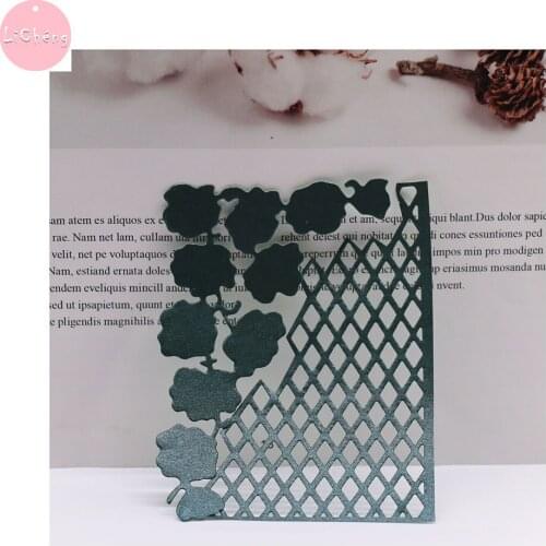 Flower Frame Metal Cutting Dies Scrapbooking Album Paper Cards Making Crafts Embossing Folders Etched Stencil Slimline Card Dies