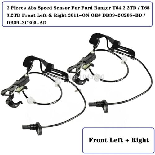 Front Sides Abs Speed Sensor For Ford Ranger T64 2.2TD / T65 3.2TD OE# DB392C204BD / DB392C204AD / DB392C205BD / DB392C205AD
