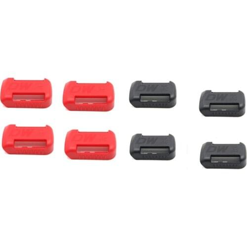 4Packs Battery Holder for Dewalt 20V 60V Battery Wall Mount Display Hanger Dock Garage Organization