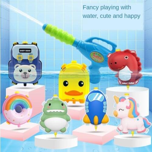 New Child Sandy Beach Water Toys Transparent Backpack Boy Girl Happy Outdoor Summer Day Spray Water Draw Water Gun Kids Gifts