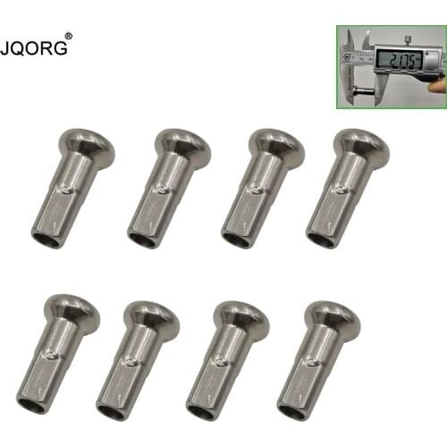 Diameter 3.5 mm 9 G Spoke Using Nipples Sliver Color 22 mm Longer 304 Stainless Steel Material Motocycle Wheel Spoke Caps