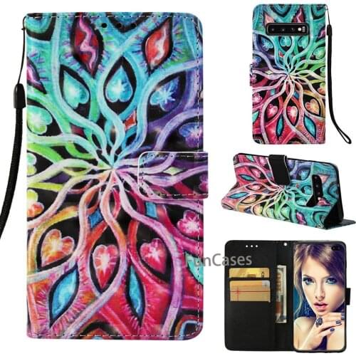 Leather PU Card Slot For Samsung Galaxy S10+ S10 Plus Holder Cases Flip Wallet Cover For Samsung S10Plus S10+ Capa Etui Coque