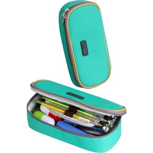 Kawaii Large Capacity Multifunction School Pencil Case & Bags Canvas Pen Curtain Box for Boy Girl Kids Gift Stationery Supplies