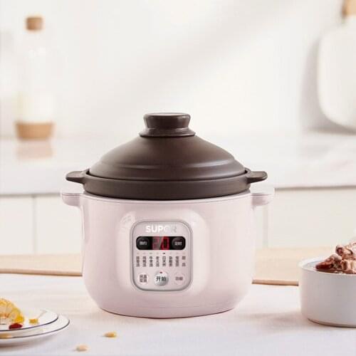 SUPOR 220V Ceramic Electric Stewing Pot 2L/3L Household Automatic Dessert Soup Porridge Slow Stewer Health Preservation