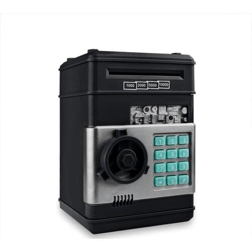 Piggy Bank ATM Password Money Box Automatic Electronic Piggy Cash Coin Saving Box ATM Bank Safe Box Deposit Banknote