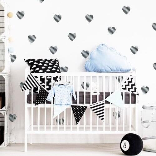 Creative-Style Loving Heart Wallpaper House Decoration Wall Sticker Living Room Children Room Decal Mural Wallpaper