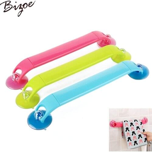 Creative Home Strong Suction Holder Towel Rack Retractable Colorful Sucker Rotating Racks Angle Towel Bathroom Supplies Rack