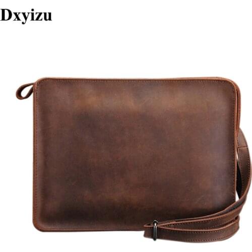 2019 New Designer Fashion Men Bags High Quality Genuine Leather MenS Business Messenger Bags Small Male Handbag Designer