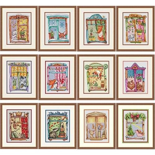ZZ5044 For Needlework Kit NOT PRINTED Cross stich Painting Set Cross Stitch Kits Cross-stitch Embroidery Set Stitch Kits Cross