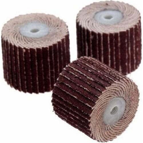 10Pcs Sanding Flap Disc Sandpaper Grinding Drum Set Wood Metal Polishing Flap Wheel For Rotary Power Tool