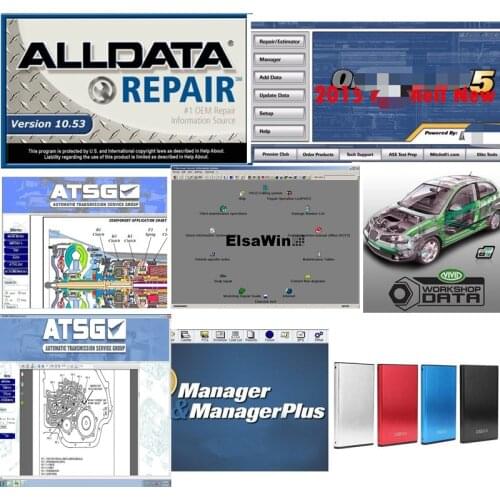2021 Alldata Auto Repair Software 10.53v ATSG Vivid workshop Mitell elsawin All Data Software 1TB HDD for Automotive Cars Trucks