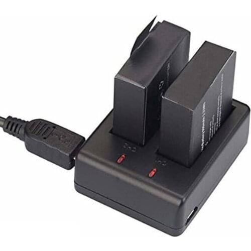 Usb Dual Charger For Eken H9 H9 Pro Sport Action Camera Fashion