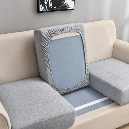 Waterproof funiture protector thick sofa cover corner sofa seat slipcover elastic solid color couch cover elastic material