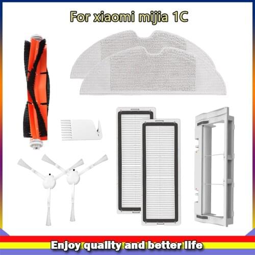 Suitable for Xiaomi Mijia 1C/1T Dreame STYTJ01ZHM D9 F9 Robot Vacuum Cleaner Accessories Hepa Filter,Main Brush,Mop Spare Parts