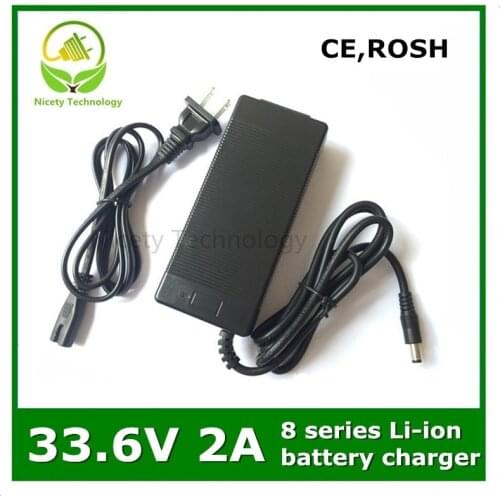 33.6v2a INPUT100-240V Output 33.6V 2A Charger for 8 Series Lithium Li-ion Battery Good Quality Warranty