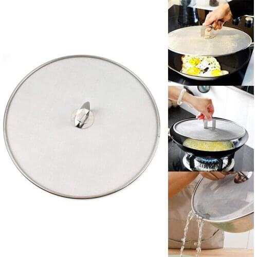 Splash Pot Cover Grease Guard for Frying Pan,Temperature Resistant Pan Lid,Oil Cooking Tool Kitchen Accessories