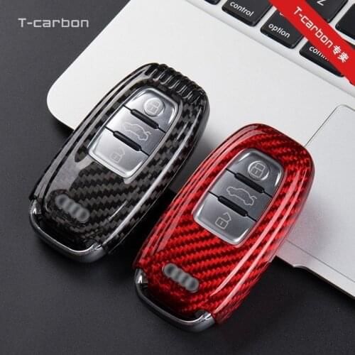 Carbon fiber protective case for Audi a7a4 A3 A4L A6L q2l Q3 q5lq7 key case
