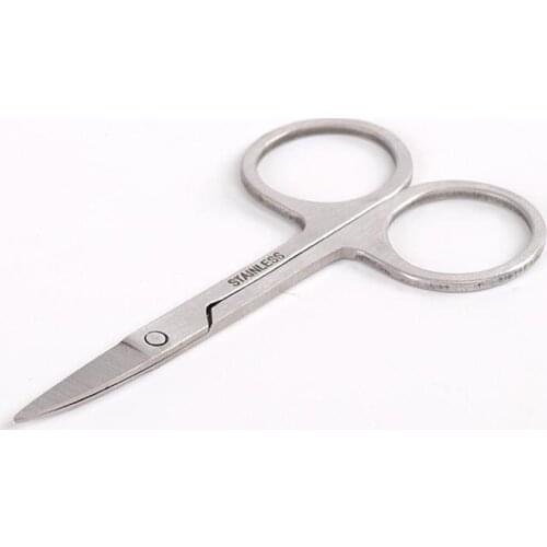 1pc Stainless Steel Small Scissors Eyebrow Nose Hair Precision Trimmer Tools Manicure Facial Trimming Makeup Beauty Accessories