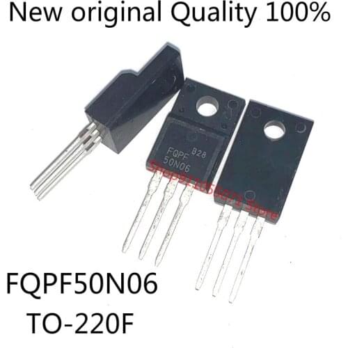 10PCS/LOT FQPF50N06 50N06 TO-220F 31A 60V New spot hot sale