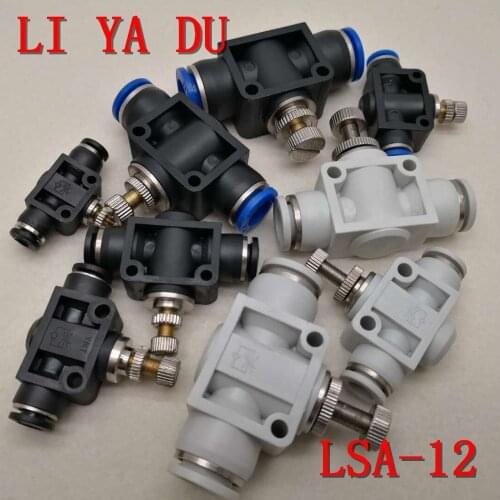 4PCS/LOT LSA-12 Pneumatic Components Trachea Quick Coupler Throttle Valves Pipe Type Throttle Valves SA12