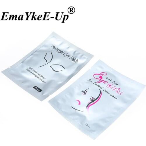 Eye Pad 50pairs Eyelashes Hydrogel Eyepatches Extension Grafted Eyelashes Eye Mask Surface Smooth Thin Eyelashes Isolation Pads