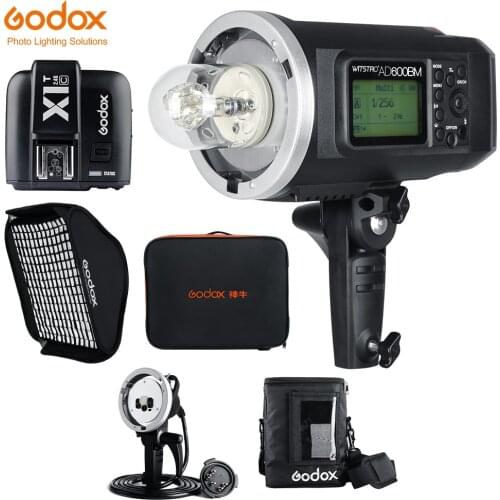 Free DHL Godox AD600BM 600W 1/8000 HSS GN87 Bowens Mount Flash Light + X1T-C Trigger +Studio Flash Lighting Kit for Canon