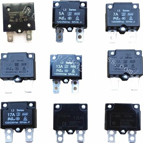 Childrens Electric Vehicle Battery 7A 25A Automatic Reset Relay Fuse, Short Current Overload Protector Electric Car Accessories
